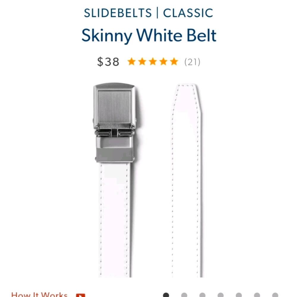 Skinny Slide Belt